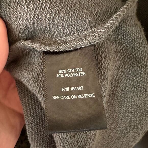 Torrid Vinyl Icons Def Leppard Dark Grey French Terry Crop Hoodie Size 2X - Picture 5 of 7